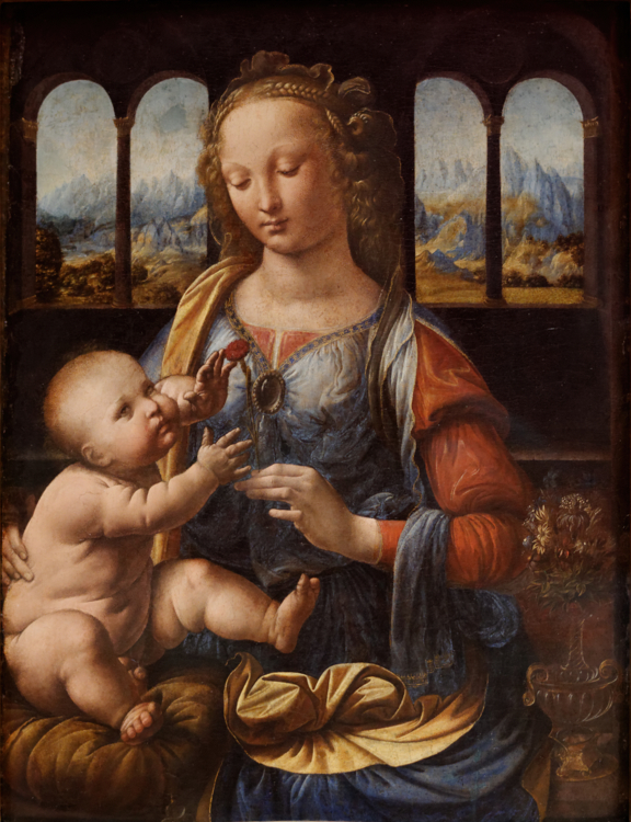 Madonna_of_the_Carnation_Leonardo_da_Vinci-Edit Petites histoires autour de l'œillet