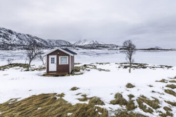 maison sous la neige
