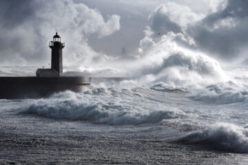 tempête en mer