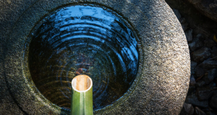 tsukubai, bassin japonais