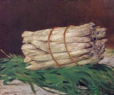 Edouard_Manet_Bunch_of_Asparagus-Edit Edgar Manet, "Une botte d'asperges"