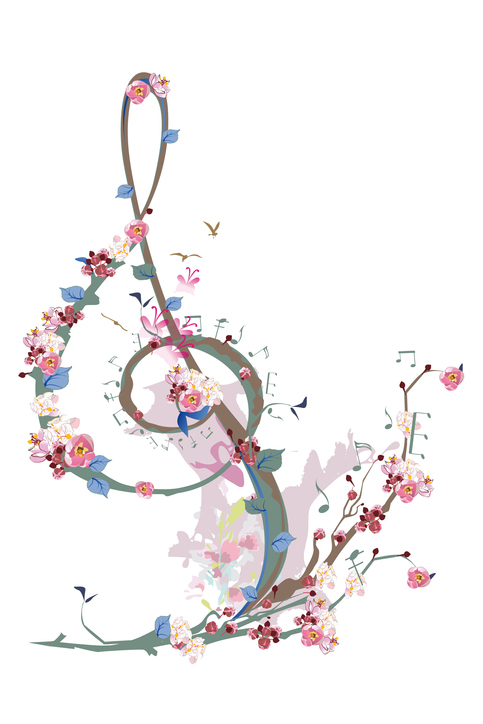 clé de sol - musique - fleur - Laifalight ©Laifalight