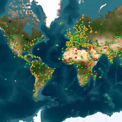 carte-UNESCO Carte interactive du patrimoine mondial de l'Unesco