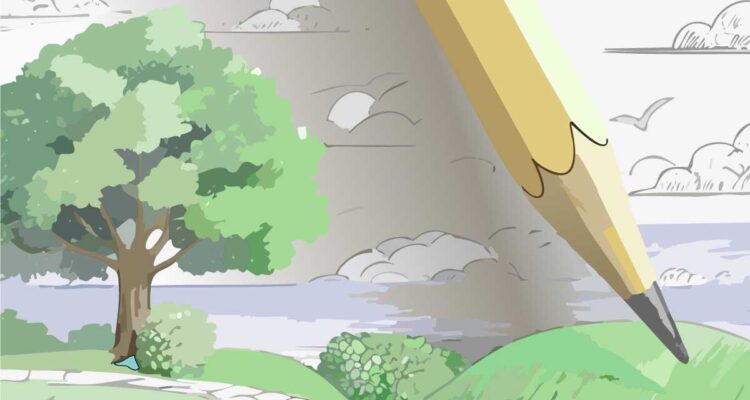 dessiner un jardin